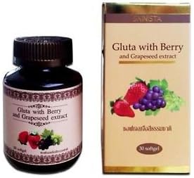 Gluta with Berry All in One Vitamin Grapeseed Skin Whitening Supplement Body Bright