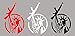 Statue of Liberty AK-47 2nd Amendment Decal Sticker - 3-Color Pack 6