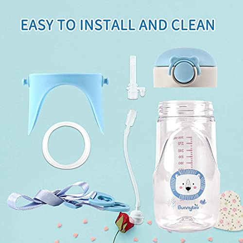 Bunnytoo Baby Sippy Cup with Weighted Straw,Transition Bottle for 1