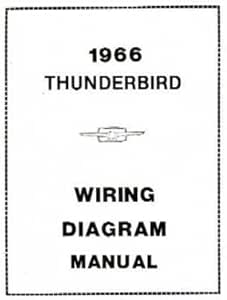 Amazon.com: 1966 FORD THUNDERBIRD Wiring Diagrams Schematics