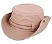 LRKC Packable Wide Brim Outdoor Booney Hat w/Chin Strap UPF 50+ Sun Protection