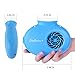 SkyGenius Battery Operated Necklace Fan, Mini Portable USB Rechargeable Fan for Personal Cooling, Kids, Gift, Camping, Outdoor Event, Travel, Concerts, Church, Hot Flash (2200mAh Battery, Blue)