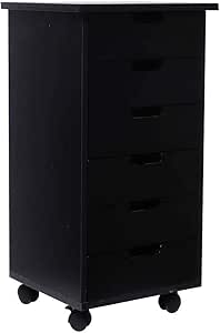 ITAPO - Archivador de madera con 6 cajones, mueble de almacenamiento