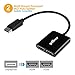 gofanco DisplayPort to 2 HDMI MST Hub - DisplayPort 1.2 to 2 HDMI Multi Stream Transport Hub, Multi Monitor Splitter, for Windows PCs, Eyefinity Compatible, NOT Mac OS Compatible (DPMST2HDMI)
