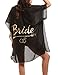 MIRMARU Women's Summer Swimwear Bikini Beach Cover Up with Trendy Lettering.