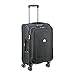 Delsey Luggage Cruise Lite Soft, Carry On Luggage, Spinner Suitcase, Black