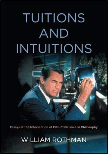 Tuitions And Intuitions Essays At The Intersection Of Film Criticism And Philosophy Suny Series Horizons Of Cinema Rothman William 9781438475790 Amazon Com Books