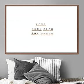 signwin Framed Canvas Wall Art Pressed Quotes 3D...