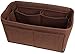 Pelikus® Felt Purse & Tote Organizer Insert/Multi-Pocket Handbag Shaper (Large, Chocolate)