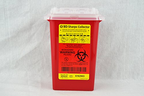 Becton-Dickinson 1 Quart Bd Sharps Collector Red - Model 305635