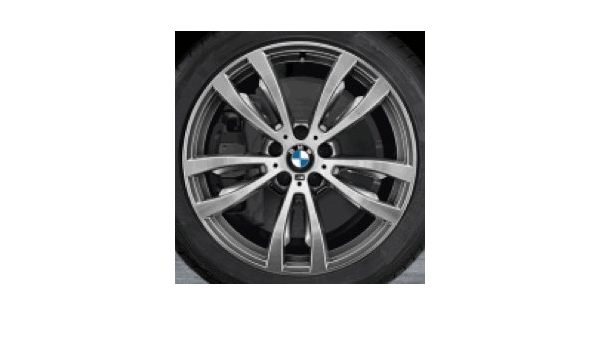 Original BMW aluminio Llanta X5 F15 M Doble radios 469 en 20 ...