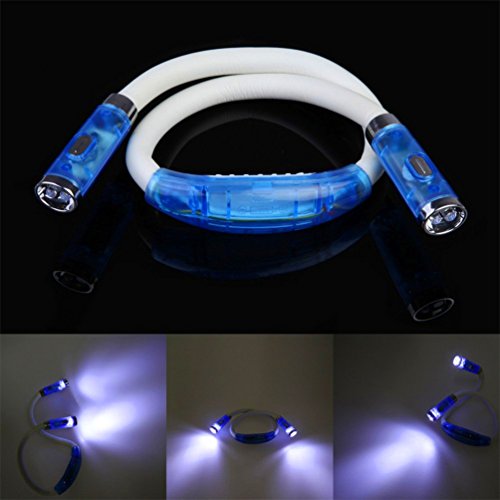 ATC LED Handsfree Flexional Neck Reading Light,Hands Free Flexible LED Light Blue