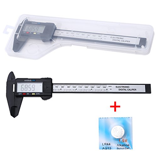 OCGIG Digital Caliper Carbon Fiber Vernier Caliper 0-6 Inches 150mm with Large Clear LCD Screen Inch/Millimeter Conversion - Thumbnail 5