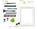 Device Doctor Screen replacement for iPad 2, Front Touch Digitizer Assembly Replacement include Home Button +Camera Holder + Preinstalled Adhesive + Frame Bezel with Premium Tool Kit (White)