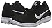 Nike Men's Free Rn Flyknit Running Shoe, Black/White, 11 D(M) US