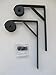 Wall Mount Bracket and Pulley (Set of 2) for Hanging Industrial Pendant Lighting - Glass Mason Jar Lights and Vintage Edison Bulb Lamps