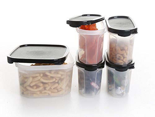 Bino 10 Piece Airtight Stackable Kitchen Storage Container Pantry