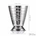 Emousport Bar Cocktail Jigger Three Scales Coffee Measuring Jigger Wine Cup Stainless Steel Practical Measure Jigger Bar Tool Party Supply (silver)