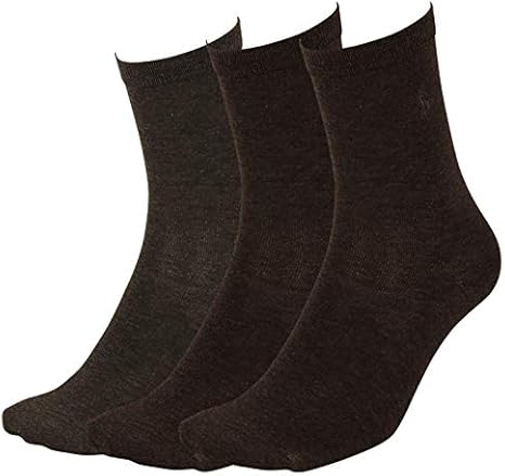 Amazon ポロラルフローレン Polo Ralph Lauren ソックス レディース 靴下 3足セット ワンポイント 無地 アンクルソックス くるぶし丈 ショートソックス クルーソックス ラルフ 女性 3枚 セット Classic Flat 約23cm 25cm ブラウン 並行輸入品 靴下