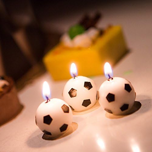 Candles Football Kid's Birthday 3 Pcs/set For Party Candle Accesseries Creative So Cute General