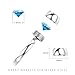 MgTree Jewelry Stainless Steel Seven Color Round CZ Cubic Zirconia Rings for Women Girls, Sizes 4 to 8