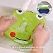 NCYBIB Silicone Bibs for Baby 2 Pack Waterproof Baby Bib for Girls and Boys Easily Wipe Clean with Food Catcher Pocket Christmas Gifts(Frog-Green/Blue)