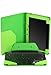 HHI Keyboard Case with Slim Portfolio Stand Cover for Asus Eee Pad Transformer TF300 - Apple Green (Package include a HandHelditems Sketch Stylus Pen)