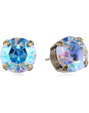 Essentials Round Crystal Stud Earrings