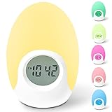 Alarm Clock, Awakelion Soft LED Color Changing Night Light Alarm Clock (White Plus)