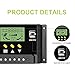 ALLPOWERS 30A Solar Charger Controller 12V/24V Solar Panel Battery Intelligent Regulator with Dual USB Ports, LCD Display