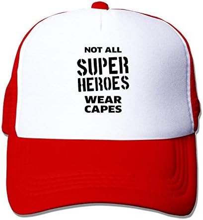 Adult Unisex Not All Super Heroes Wear Capes 100% Nylon Mesh Caps One Size Fits Most Customized Hat Adjustable