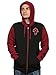 JINX World of Warcraft Horde Pride Men's Gamer Zip-Up Hoodie, Black/Red, X-Large