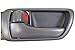 PT Auto Warehouse TO-2469G-LS - Inside Interior Inner Door Handle/Trim, Gray - Driver Side