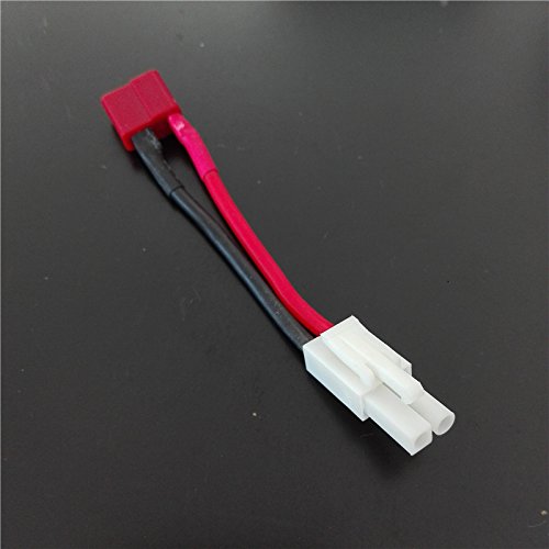 Youme 5pcs Female deans t plug to mini male tamiya connector cable tamiya connector adapter 16AWG Airsoft gun Battery Charging Adapter - Thumbnail 3
