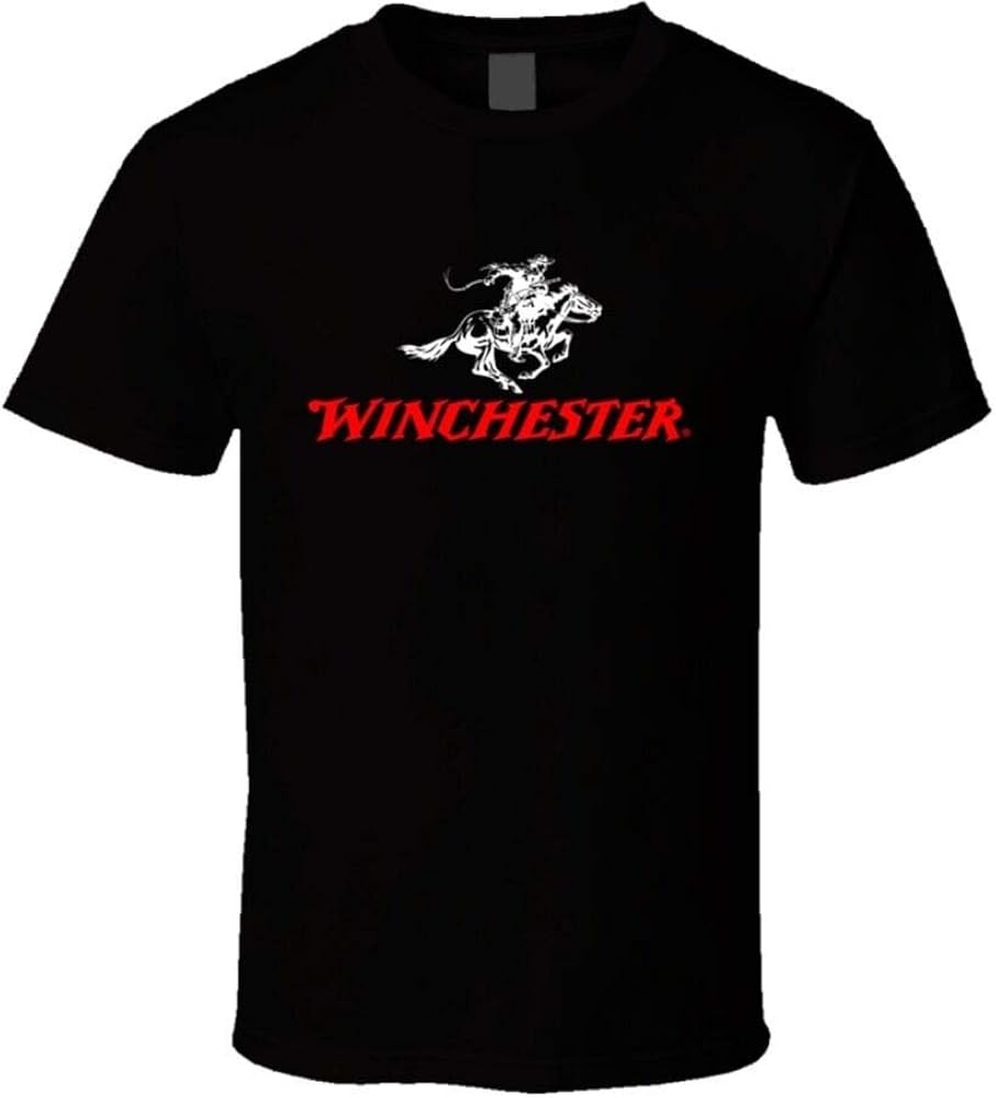 Winchester Rifle Firearm TShirt Graphic Top Printed Tee Shirt for Mens