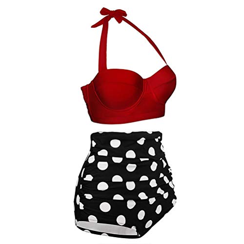 TENDYCOCO Tweedelige Polka Dot Bikini Vintage Hoge Taille Bikini Sexy Strand Badpak - Image 5