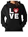 Tstars Dog Lover Hoodie for Women and Teen Girls - Pullover Gift for Animal Owners and Pet Appreciation Days Large Black