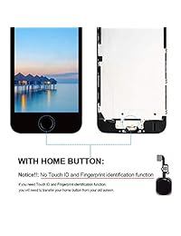 MasReparación Compatible Pantalla de repuesto para iPhone 5S Pantalla de 4,0 pulgadas pantalla LCD de montaje completo, sensor de proximidad, altavoz auditivo, cámara frontal, placa de metal