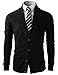 H2H Mens Basic Cardigan with Shawl Collar BLACK US S/Asia M (JNSK03)