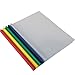 Bilipala 10 Counting Plastic Clear Sliding Bar File Folder Report Covers for A4 Size Paper,Project File And Resumes Display Organizer