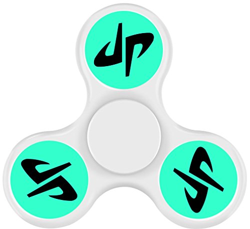 DuDe Perfect DP Logo Mini Fidget Spinner High Speed Bearing ADHD Focus Anxiety Relief Hands Toys for Children and Adults