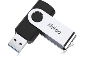 Netac 128GB USB Stick USB 3.2 Flash Drive, Up to 90MB/s, Thumb Drive for Data Storage, Pen Drive with Swivel Design, Memory S