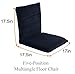 Sundale Outdoor Indoor Adjustable Soft-Brushed Polyester Cord Five-Position Multiangle Floor Chair, 17.5