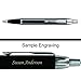 Dayspring Pens | Engraved / Personalized PARKER IM Ballpoint Gift Pen - Black with Chrome Trim. Fast 1 Day Engraving Time. Gift pen case included.
