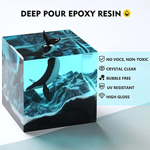Magicfly Deep Pour Epoxy Resin 24 Inch, 3 Gallon Epoxy Resin Kit, Art