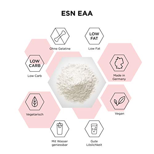 ESN-EAA-Pulver--500g--Green-Apple--Enthaelt-alle-8-essentiellen-Aminosaeuren-EAAs--essential-amino-acids--vegan--instant--10000-mg-EAAs-pro-Shake--35-Portionen--Made-in-Germany ESN-EAA-Pulver--500g--Green-Apple--Enthaelt-alle-8-essentiellen-Aminosaeuren-EAAs--essential-amino-acids--vegan--instant--10000-mg-EAAs-pro-Shake--35-Portionen--Made-in-Germany