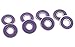 8Pcs 608 2RS Bearing ABEC-9 8X22X7 MM Skateboard Ball Bearings 608RS Z3V3 608-2RS 608rs Deep Groove Steel Sealed Bearing(Purple)