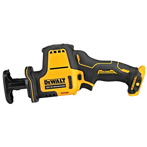 Dewalt 10.8 Volt Akku Kompakt-Säbelsäge DCS312NT (bürstenloser Motor, elektronische Hubzahlregulierung, werkzeugloser… – Bild 3