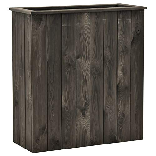 Tidyard Holz-Hochbeet Blumenkasten Pflanzgefäß Blumenbeet Pflanzkübel Frühbeet Balkonbeet Pflanzkasten für Garten…