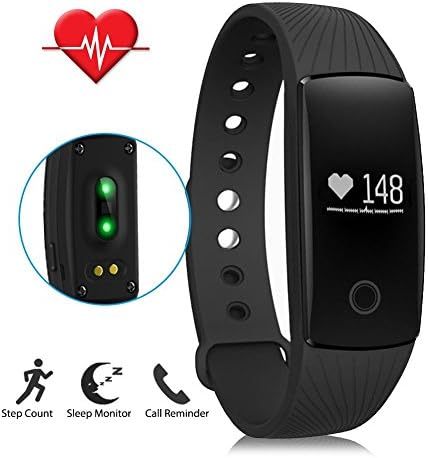 Fitness Tracker, Touch Screen Activity Tracker IP67 Waterproof Smart Watch Sleep Monitor, Heart Rate Monitor, Bluetooth 4.0 Smart Wristband Bracelet for Android and IOS Phone
